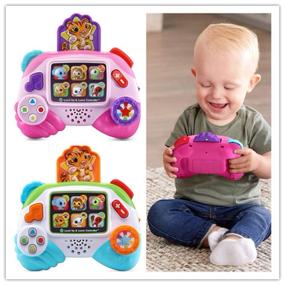 美国海淘进口LEAP FROG跳跳蛙按钮屏幕英语益智学习音乐控制器