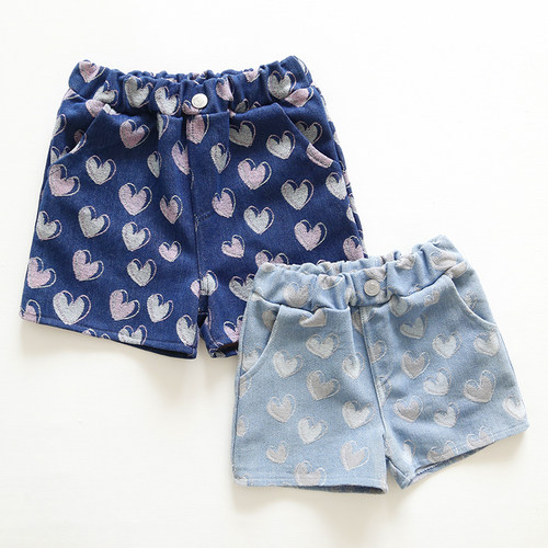日单牛仔裤洋气女童夏季短裤百搭