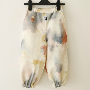 子长裤 男女孩子休闲裤 松紧腰宽松灯笼裤 日单男女儿童春夏秋气球裤