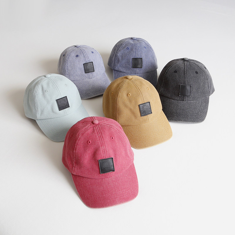 意大利好牌 6-14岁男女童纯棉棒球帽四季通用遮阳防晒帆布鸭舌帽