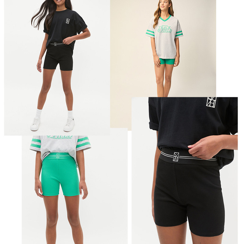 澳好牌SEE* 原尾 女童夏季高弹力罗纹短裤修身打底裤女孩子五分裤,童装/婴儿装/亲子装,家居裤/睡裤,淘宝优惠券,粉丝福利购,淘宝优惠卷