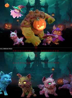 UE5虚幻 Stylized Halloween Pack #2 卡通万圣怪物角色模型
