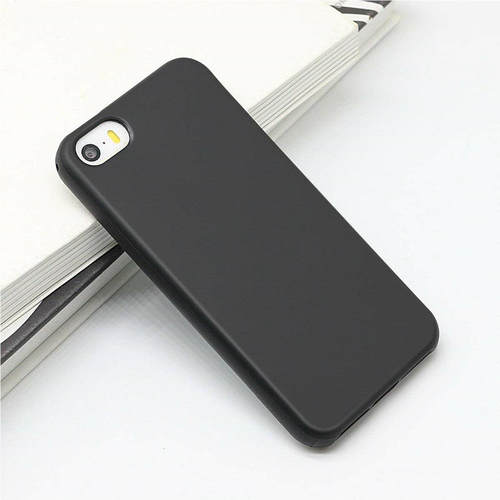 磨砂软胶全包防摔苹果简约5S/SE1