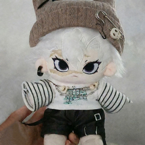 原创动漫鬼灭之刃同人动漫周边不死川实弥属性20cm棉花娃娃玩偶