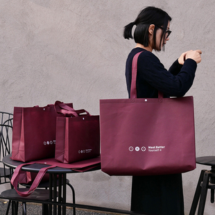 加厚服装店无纺布手提袋衣服手拎袋环保无纺布手提袋企业广告宣传