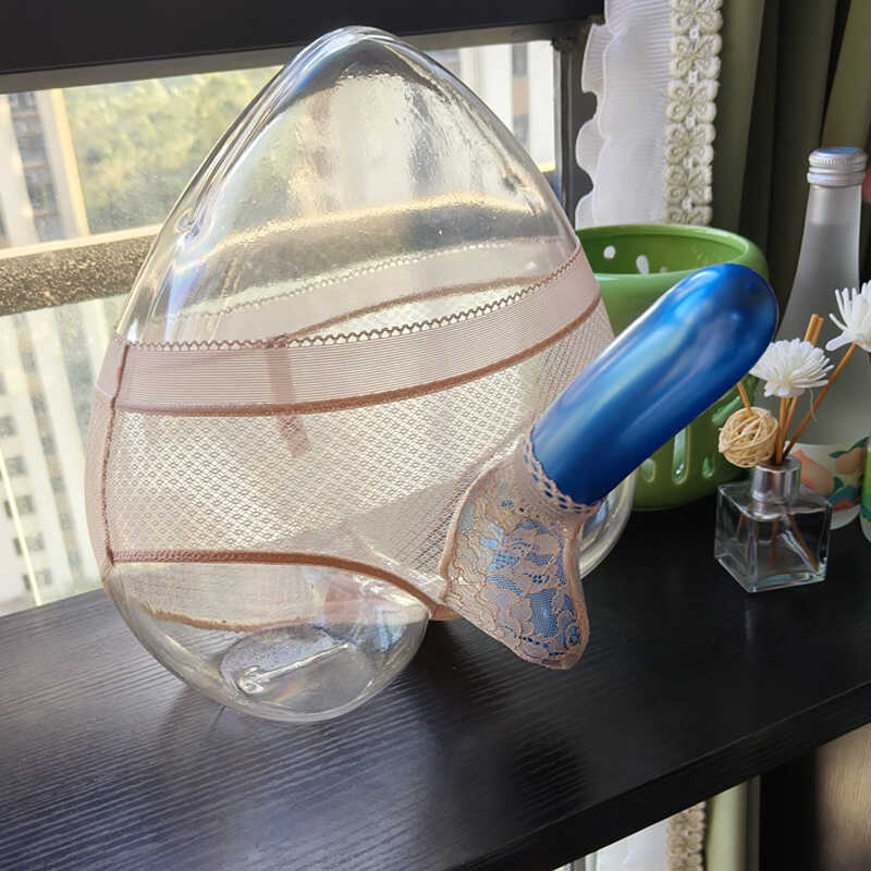 自带透气孔网纱男士情侣三角内裤