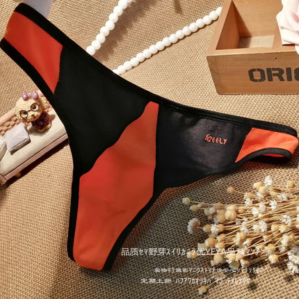时尚女士丁字内裤 精细柔软木代尔亲肤舒适简约运动无痕骚丁字T裤
