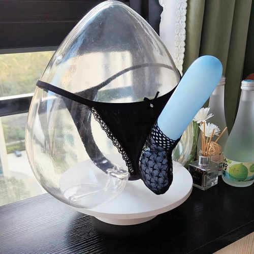 丁字裤男士性感透明透视开口内裤