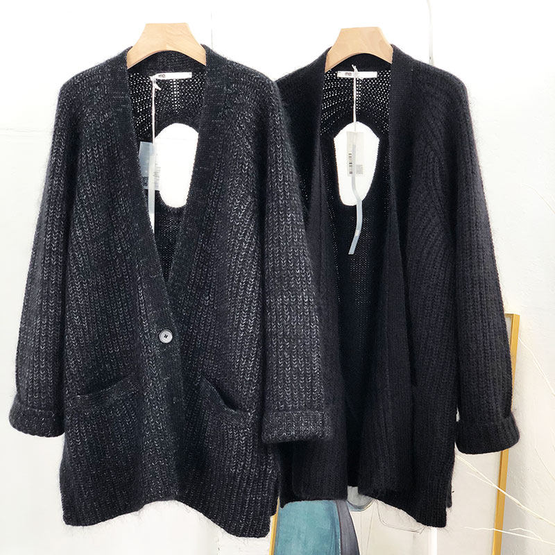 MACNQFV领慵懒宽松马海毛毛衣