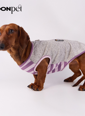 狗狗猫咪宠物衣服夏季薄款条纹拼接无袖背心腊肠比熊博美幼小型犬