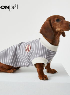 狗狗猫咪宠物衣服春夏季舒适无袖条纹背心腊肠迷你杜宾比熊博美