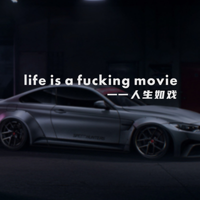 LIFE IS A FUCKING MOVIE人生如戏伯母你好*你老*陈冠希个性车贴