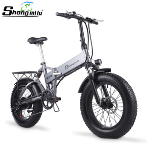 电动车山地车沙滩车折叠自行车20寸雪地车锂电池助力成人电瓶代步