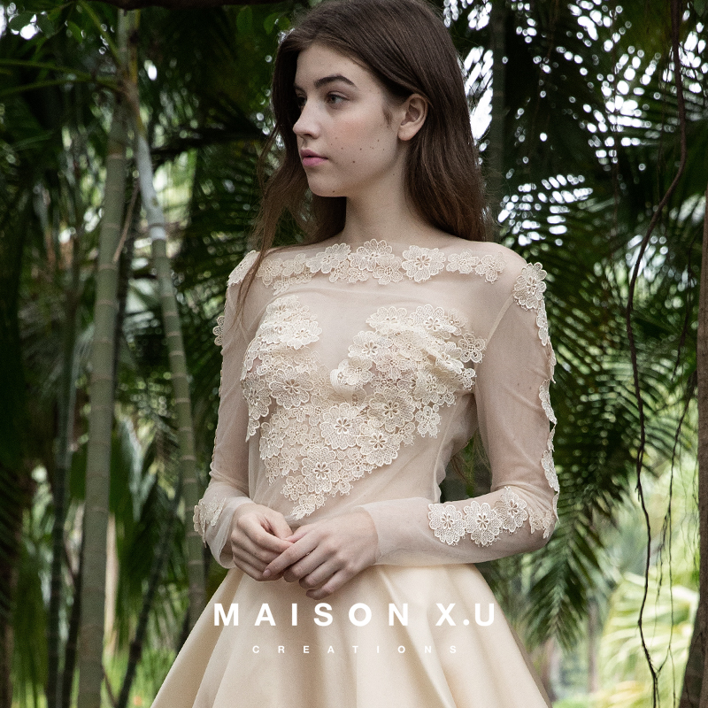 仙骨MAISONX.U半透明内搭上衣秋