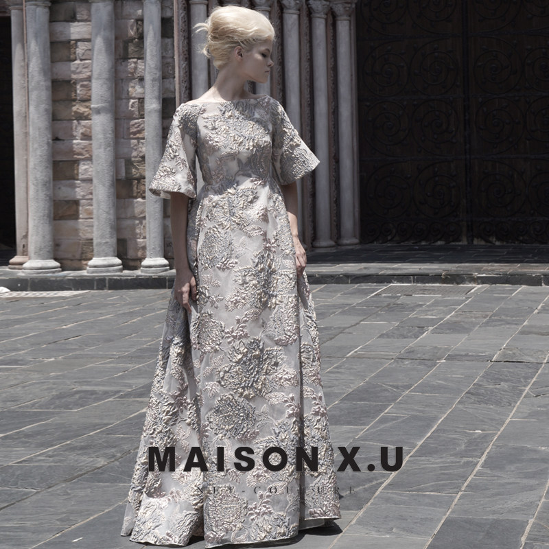 欧洲进口料MAISONX.U高定礼服裙