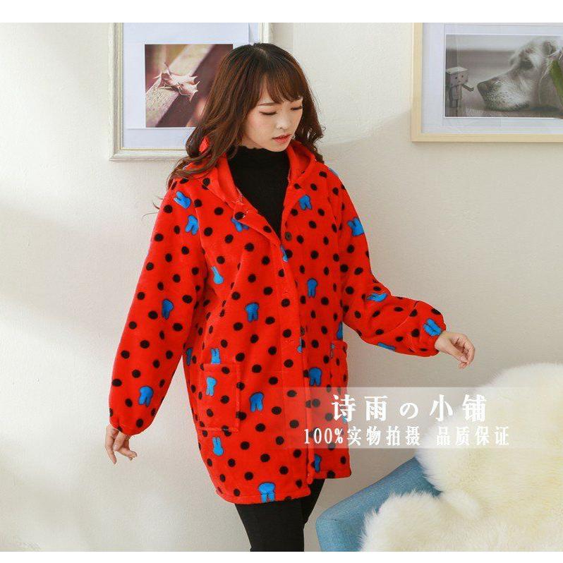 5钻工作服罩衣珊瑚绒时尚绝美韩围裙