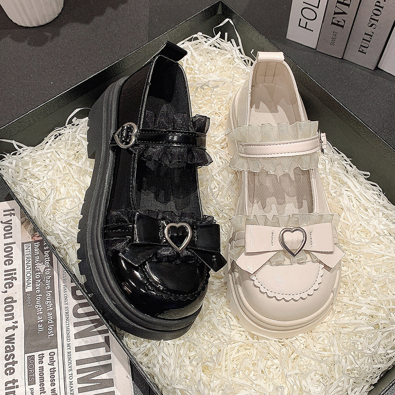 法式玛丽珍鞋女2024年夏季新款百搭学生白色配裙子单鞋小皮鞋