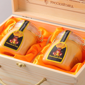 俄罗斯进口蜂蜜椴树蜜结晶蜜雪蜜天然野生无添加1000克装 正品