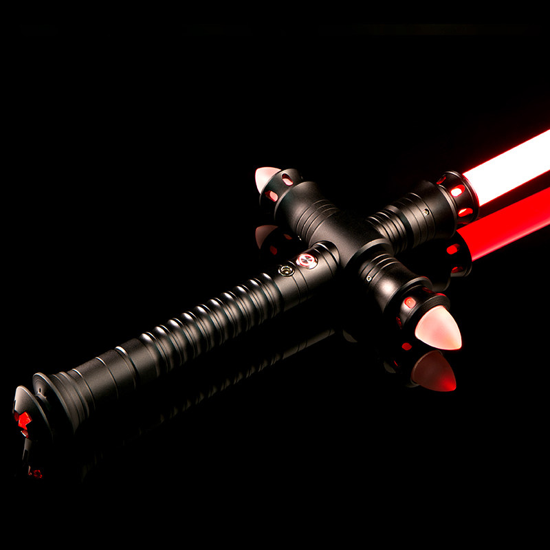 YAN QINGQING LOVE CROSS 슈퍼 코어 조명 픽셀 광선검 KYLO REN 복제 스타워즈 포스 금속 레이저 검