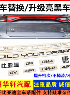 全新唐DM-i/P改装亮黑车标EV臣田