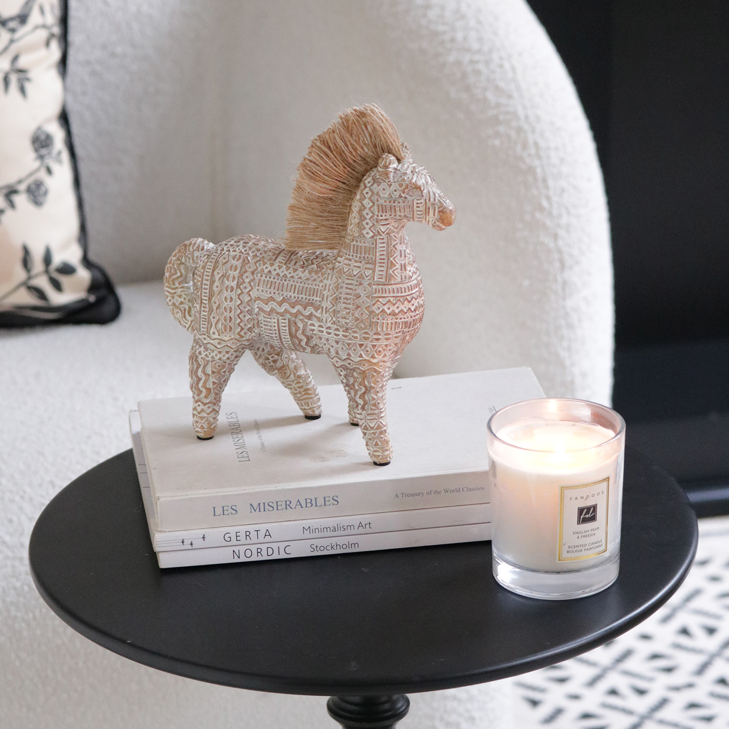 米子家居中古风艺术马摆件