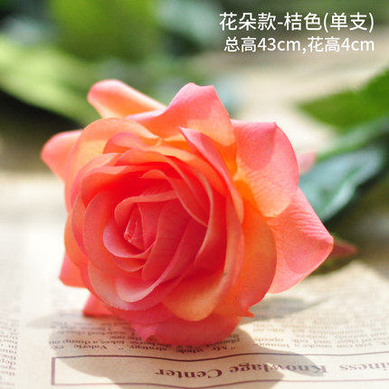 情人节礼品节日礼物仿真花假花装饰花绢花客厅桌面保湿玫瑰花