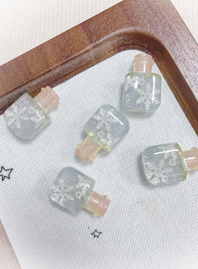 韩国胶双面雪花细闪通孔散珠DIY