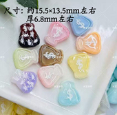 定制韩国胶双面手绘钱袋子通孔手机链包挂配件148