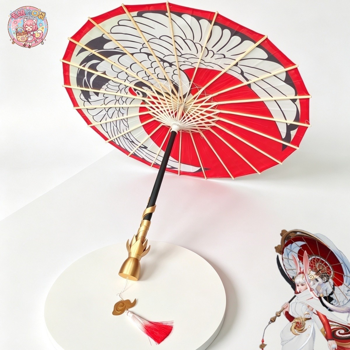 王者荣耀公孙离祈雪灵祝伞 cos道具 武器 3d打印现货还原图片
