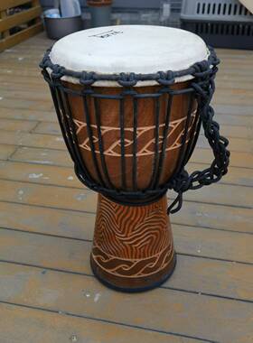 德瑞Terre专业级非洲鼓Djembe金贝鼓进口新款雕刻德国品牌