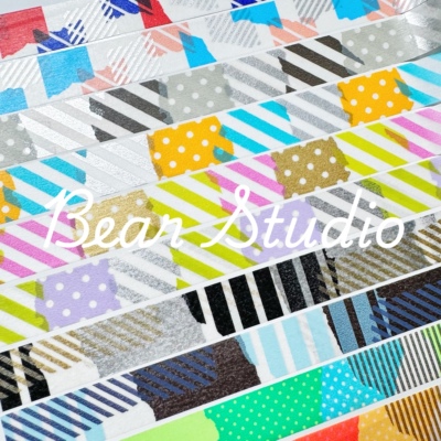 拼色渐变mt胶带分装手帐装饰胶带