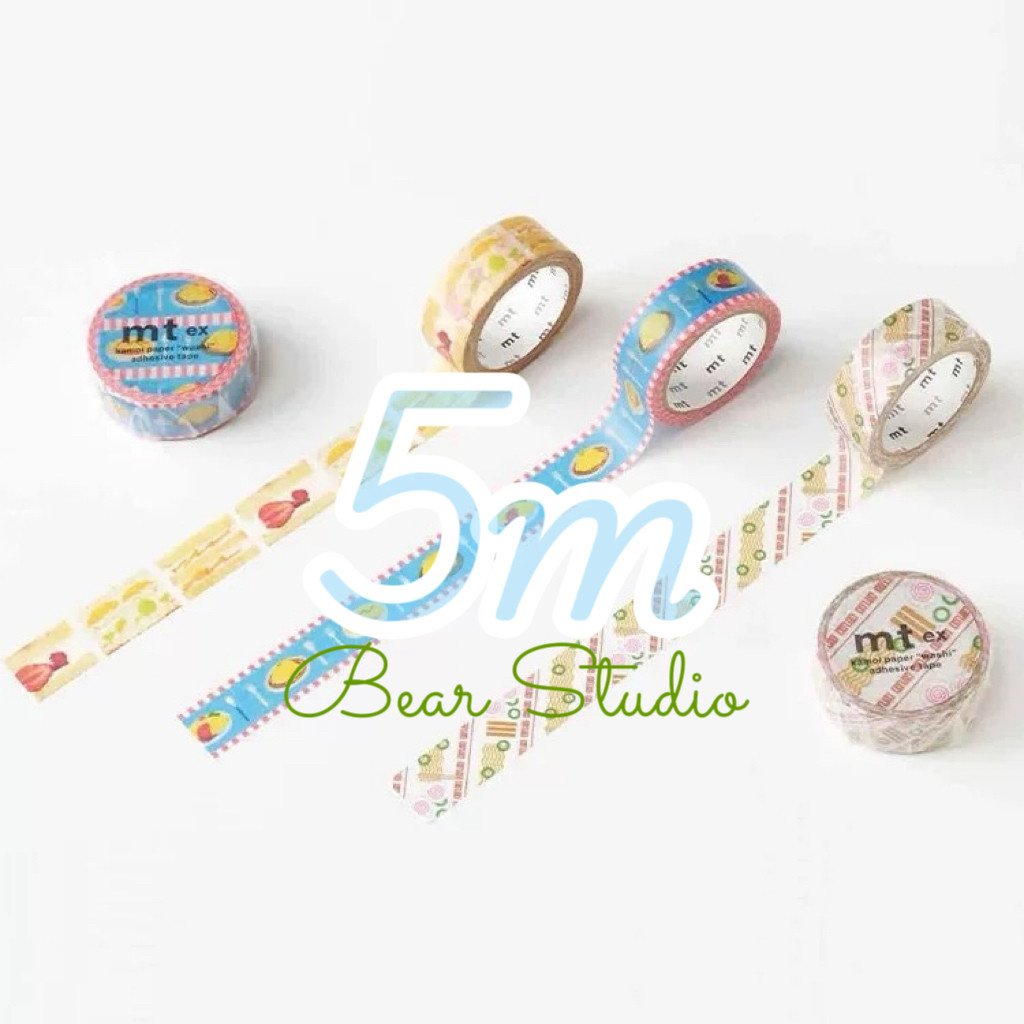 【5m】整卷 mt和纸胶带 蛋包饭 蛋糕 田村美纪巧克力圣代手帐装饰图片