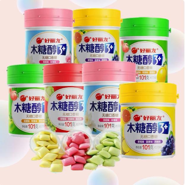 8月木糖醇无糖口香糖多口味可选