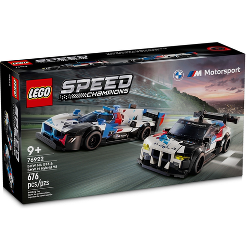 LEGO 乐高 SPEED 速度冠军 76922 宝马M4GT3和宝马MHybirdV8赛车