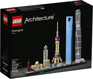 LEGO 乐高 城市天际线 21039 上海 外滩东方明珠 品茶组装礼物