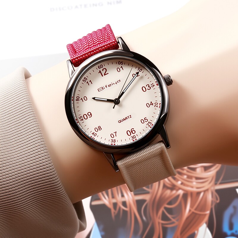 撞色手表女款学生初高中女孩2025新款初中女生考试专用石英电子表