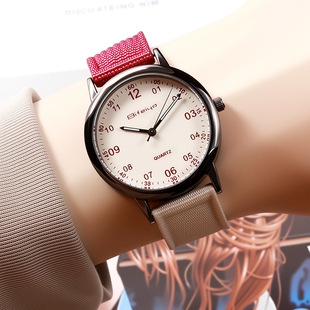 撞色手表女款学生初高中女孩2025新款初中女生考试专用石英电子表