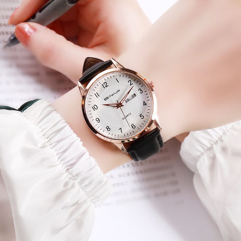 公务员考试专用手表男款女款初中学生初高中简约夜光防水石英腕表