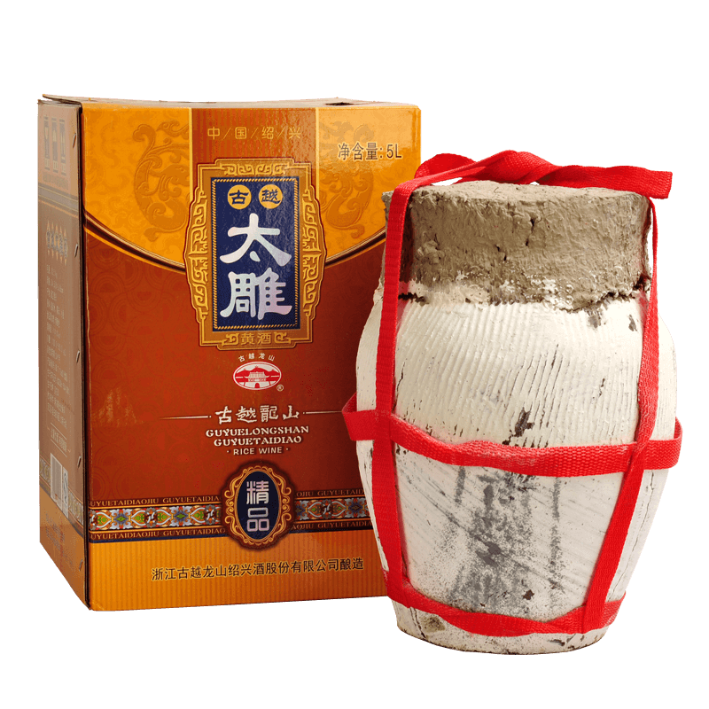 绍兴黄酒古越龙山大坛太雕酒10斤