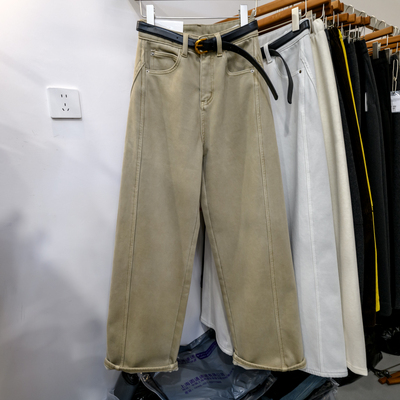 加绒牛仔裤冬季加厚直筒裤女款