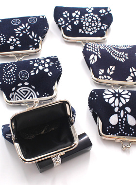 迷你可爱零钱包硬币包 搭扣 3寸小号夹子包  民族风蜡染零钱袋
