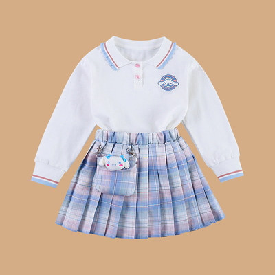 女童连衣裙jk套装制服校服百褶裙