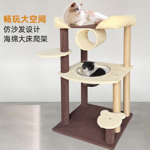 大床网红猫爬架布偶缅因用