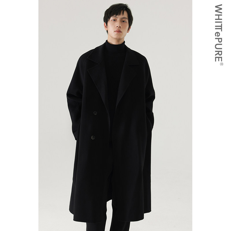 【whitt epure】wp 白川 重磅全澳毛手工双面呢大衣长款毛呢外套