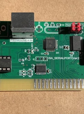 ISA总线扩展卡 串口扩展卡 PS2鼠标接口 光电鼠标DOS接口 8位总线
