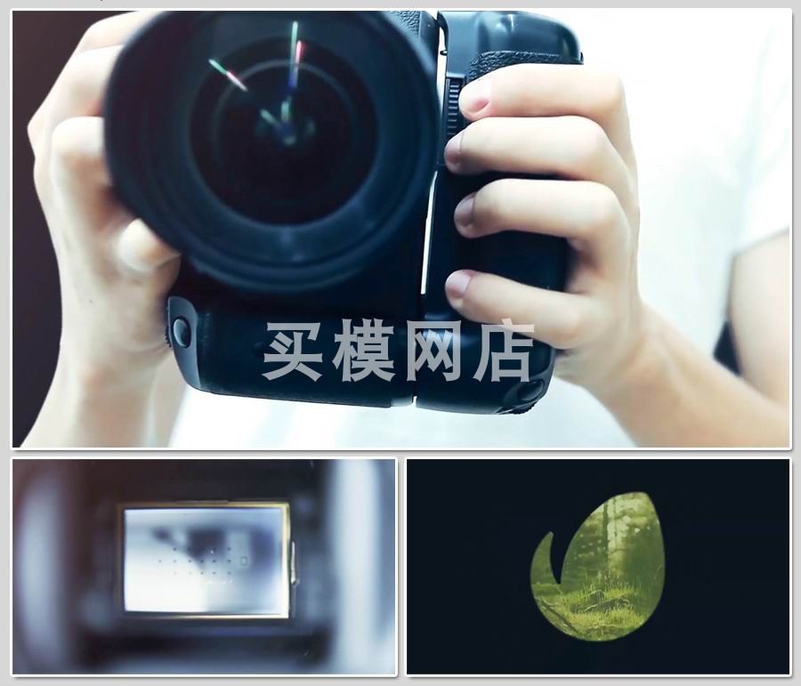 998 创意高端快速摄影工作室单反相机开场片头视频AE模板 含说明