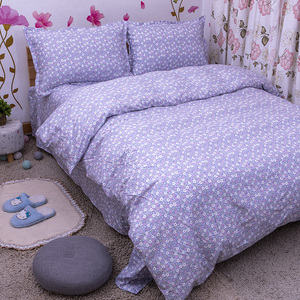 新品清新小花朵少公主可爱床单纯棉床笠枕套被单被套单件可组成套