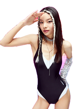 SpeedoV型肩带性感连体泳衣女