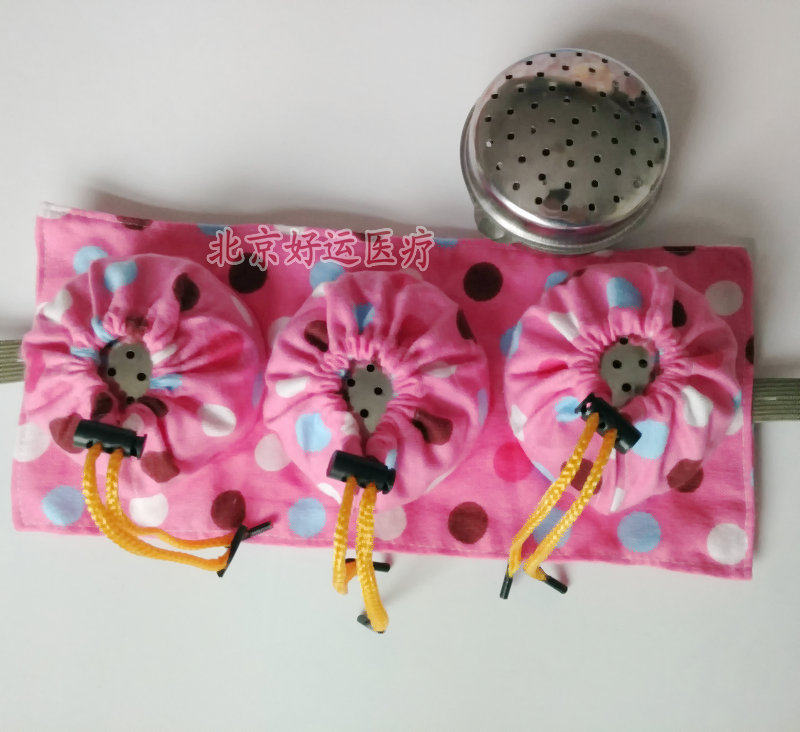 三联艾灸盒不锈钢随身灸艾炙罐自制味宝温灸熏蒸仪纯棉布腹部腰部