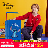 迪士尼儿童行李箱男孩2025学生宽拉杆旅行箱史迪仔卡通密码 拉杆箱